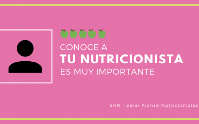 ¿Cómo trabaja tu nutricionista?