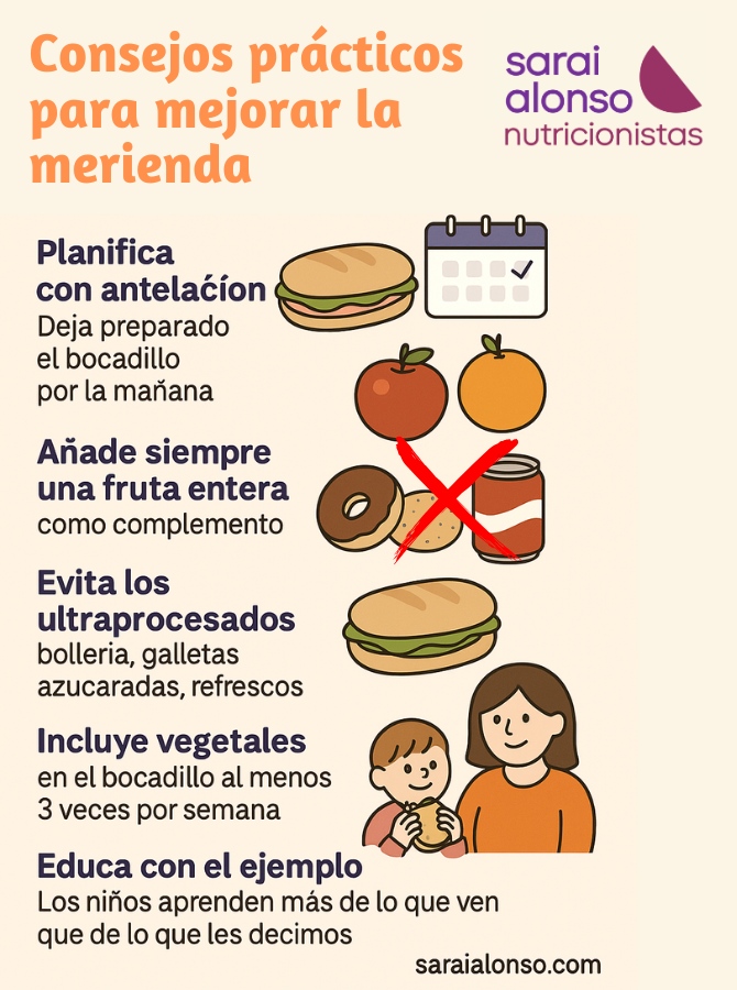 Consejos para meriendas